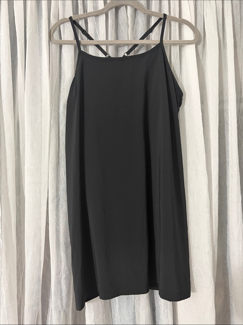 all in motion Black Strappy Slip Mini Dress